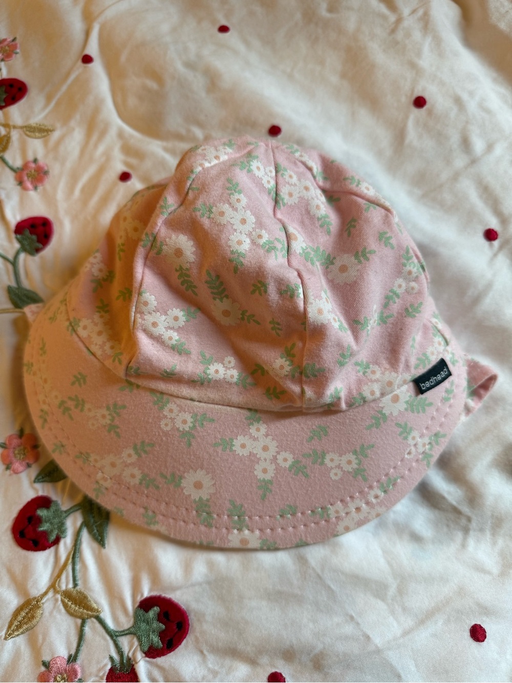 Bedhead Floral Baby Sun Hat (with Neck Protection) -2y